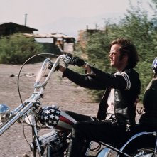 Peter Fonda in una scena di Easy Rider