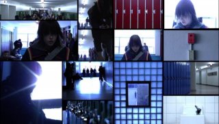 Un esempio delle composizioni dello schermo di 'The Tracey Fragments'