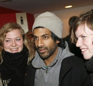 Il calciatore Vikash Dhorasso a Berlino 2007 per presentare il suo film Substitute