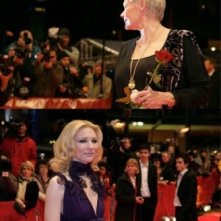 Judi Dench e Cate Blanchett alla Berlinale 2007 per presentare il film Diario di uno scandalo