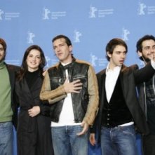 Raúl Arévalo, Maria Ruiz, Antonio Banderas, Alberto Amarilla e Clement Virgo alla Berlinale 2007 per presentare il film El Camino de los Ingleses