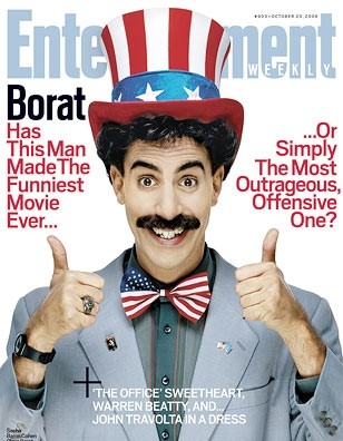 Sacha Baron Cohen Nei Panni Di Borat Sulla Cover Di Entertainment Weekly 37063
