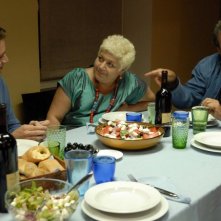  Serra Yilmaz, Ennio Fantastichini e Michelangelo Tommaso in una scena di Saturno Contro
