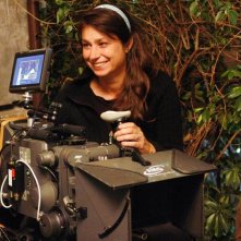 Francesca Archibugi sul set del film Lezioni di volo