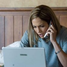 Jennifer Lopez in una scena del thriller drammatico Bordertown