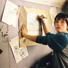 Josh Hutcherson in una scena del film Un ponte per Terabithia