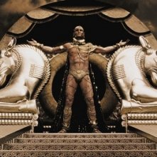 Rodrigo Santoro in una scena del film 300