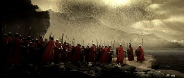 Una scena del film 300