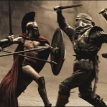 Una scena del film 300