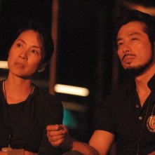 Hiroyuki Sanada e Michelle Yeoh in una scena del film Sunshine