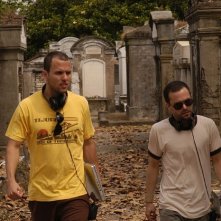 Matthew Peterman e William Brent Bell sul set del film Stay Alive