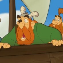 Una scena del film d'animazione Asterix e i Vichinghi