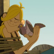 Una scena della pellicola di animazione Asterix e i Vichinghi