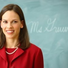 Hilary Swank in una scena del film Freedom Writers