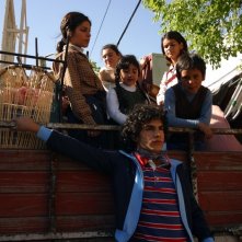 Abel Ayala in una scena del dramma Maradona, la mano di Dio