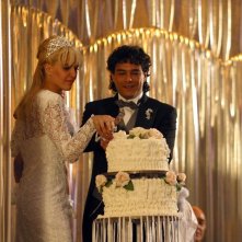 Marco Leonardi e Julieta Diaz in una immagine del film Maradona, la mano di Dio