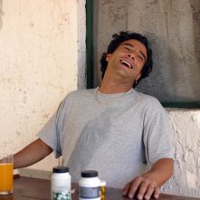 Marco Leonardi in una scena del film Maradona, la mano di Dio di Marco Risi