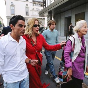 Francesco Benigno e Simona Izzo sul set di Tutte le donne della mia vita