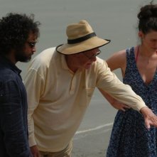 Raz Degan e Ermanno Olmi sul set del film Cento chiodi