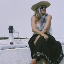 Simona Izzo sul set di Tutte le donne della mia vita