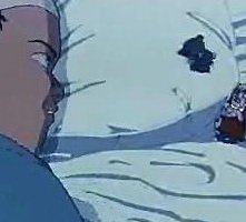 Una scena del film Akira (1988)
