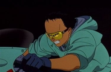 An action scene from the movie Akira