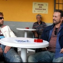 l'attore Massimo Bonetti in una scena del film Il Lupo