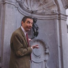 Rowan Atkinson a Bruxelles durante la promozione per Mr. Bean's Holiday