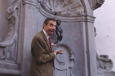 Rowan Atkinson a Bruxelles durante la promozione per Mr. Bean's Holiday