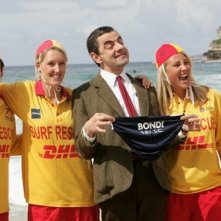Rowan Atkinson a Sidney durante la promozione per Mr. Bean's Holiday