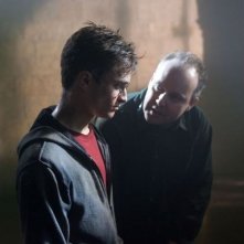 Daniel Radcliffe e David Yates sul set del film Harry Potter e l'Ordine della Fenice