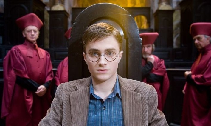 Daniel Radcliffe in una scena di Harry Potter e l'Ordine della Fenice