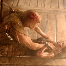 Michael Bailey Smith e Jessica Stroup in una scena di The Hills Have Eyes II