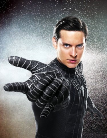 Tobey Maguire in una foto promo di Spider-Man 3