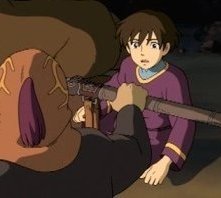 Una scena del film d'animazione I racconti di Terramare (Gedo senki)