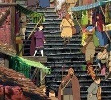 Una colorata sequenza del film I racconti di Terramare