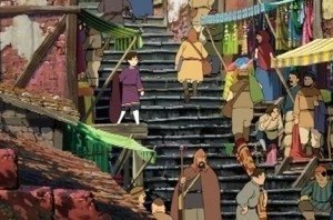 Una colorata sequenza del film I racconti di Terramare