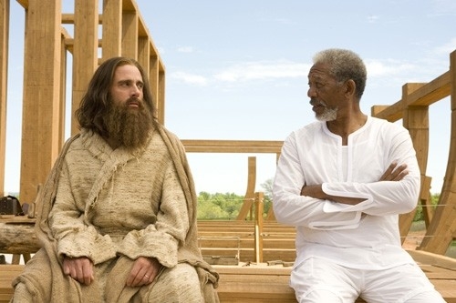 Steve Carell E Morgan Freeman In Una Scena Di Un Impresa Da Dio 39628