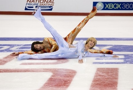 gli atletici Will Ferrell e Jon Heder in una scena di Blades of Glory