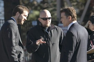 Joe Carnahan, Ray Liotta e Ryan Reynolds sul set del film 'Smokin' Aces'