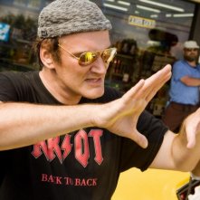 Quentin Tarantino Sul Set Del Film Death Proof Episodio Del Double Feature Grind House 40032