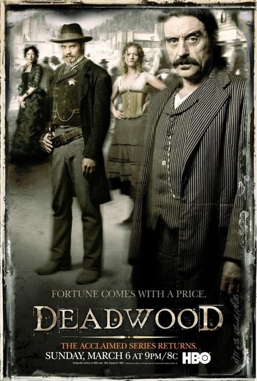 Un'immagine promozionale della serie 'Deadwood'