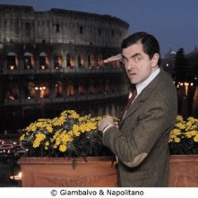 Rowan Atkinson a Roma durante la promozione per Mr. Bean's Holiday