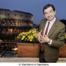 Rowan Atkinson a Roma durante la promozione per Mr. Bean's Holiday