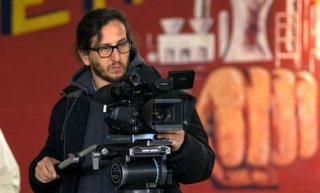 Daniele Vicari sul set del film Il mio paese