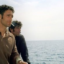 Raoul Bova e Giovanni Martorana in una scena del film Io, l'Altro