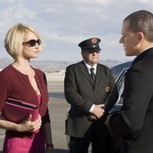 Matt Damon e Al Pacino in una scena del film Ocean's Thirteen