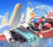 Una scena del film I Robinson - Una famiglia spaziale