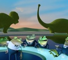 Una scena del film I Robinson - Una famiglia spaziale