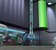 Una scena del film I Robinson - Una famiglia spaziale